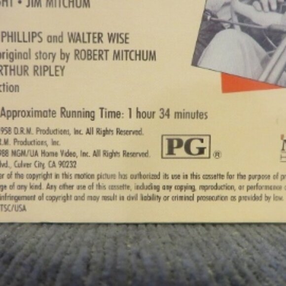 THUNDER ROAD - 1958 - VHS (1988 Release) - Picture 5 of 9